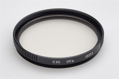 Leitz Leica E55 UVA Filter Black 13373 Leitz Wetzlar Germany