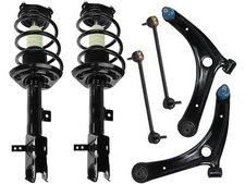 For Caliber Strut Coil Spring Control Arm Ball Joint Kit Detroit Axle 83417GZWY