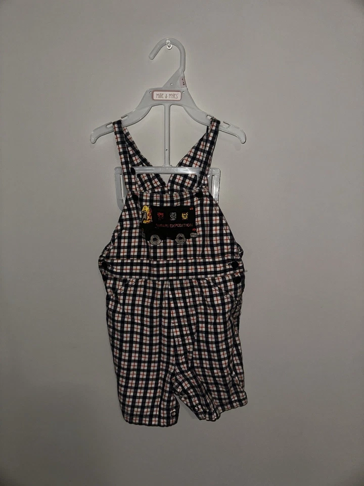 Pantalones cortos vintage de 18 meses con animales de zoológico niño niña neutro bebé niño pequeño Foto 3 de 4