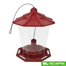Recycled Eco-Friendly Wild Bird Feeder 10lb Capacity Durable Hanging Station New