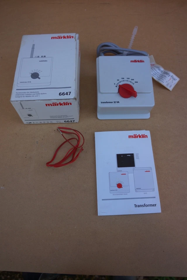 TRANSFORMATEUR MARKLIN 6647 32 VA 230 V (H0 et 1) JAMAIS UTILISÉ