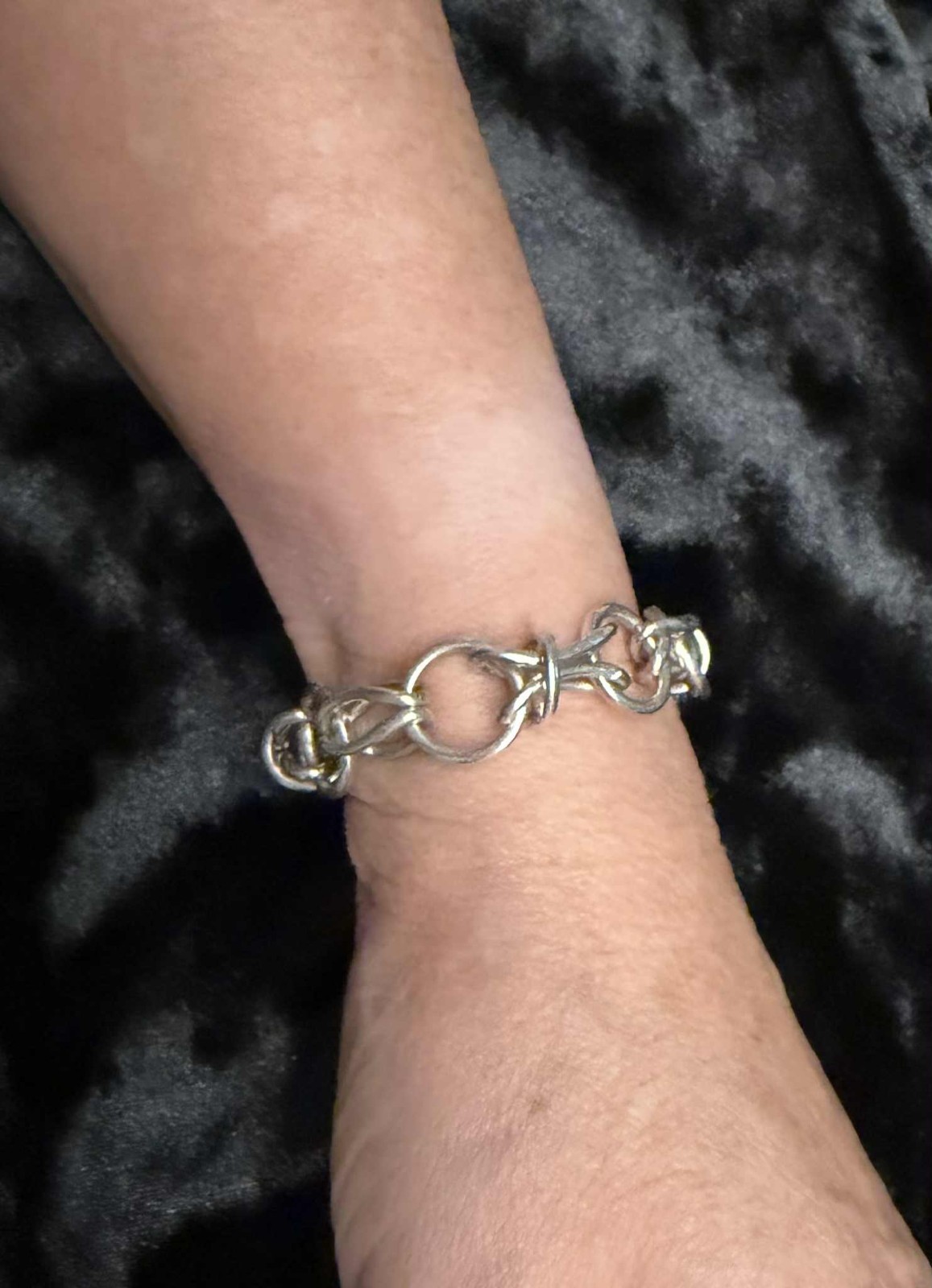 Unique Link 925 Sterling Silver Toggle Bracelet; … - image 5