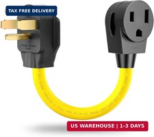 4 Prong to 3 Prong Welder Plug Adapter 220V, NEMA 14-30P to 6-50R Dryer to Weldi