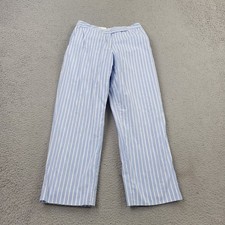 Brooks Brothers Pants Womens 6 Blue Striped Chino meas 28x26