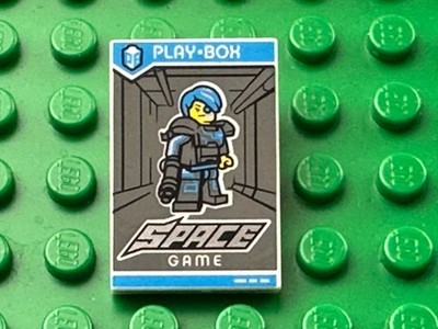Lego Tile 2x3, Play Box, Space Game Pattern From Set 71025