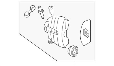 Genuine Volkswagen Caliper 5G0-615-124-D