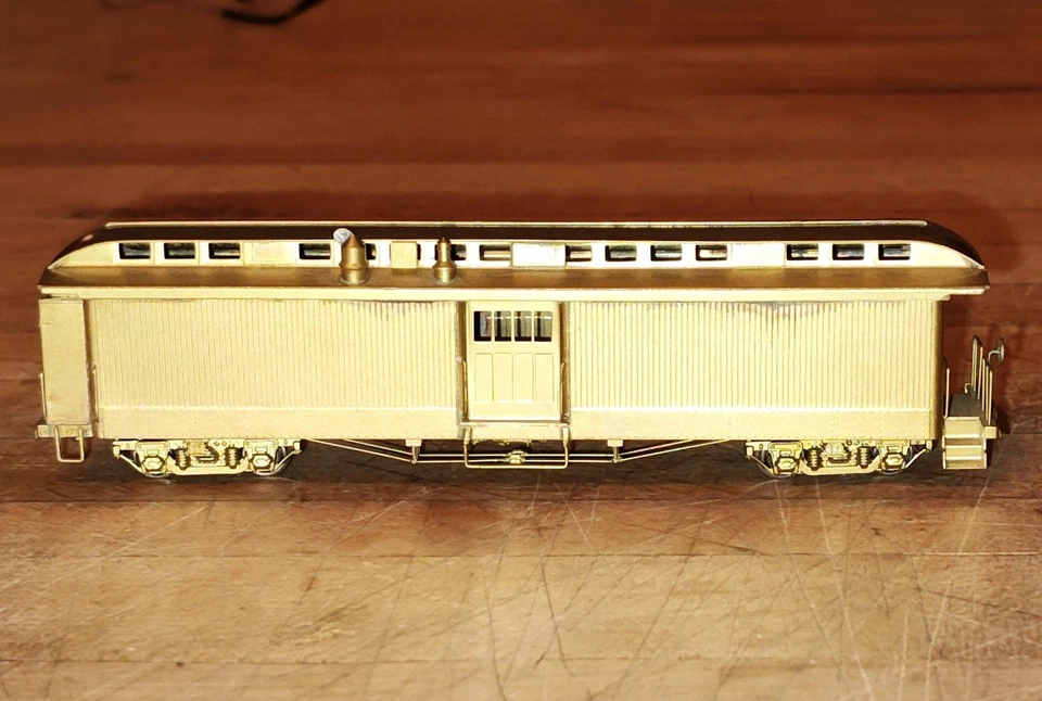 NJ Custom Brass HOn3 Brass D&RGW San Juan Set #1 Coach and Baggage - Image 3 of 4