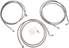 LA Choppers Coated Stainless Steel Brake Line Kit LA-8052B19 Made in USA