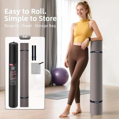 GymCope Extra Large Yoga Mat â€“ 72x48 or 78x57, Non-Slip TPE