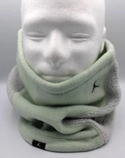 Nike Jordan Neck Warmer Men's PolarTec Fleece Light Silver/Lt Mint/Black