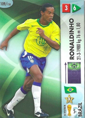 Ronaldinho #109 2006 Panini Goaaal World Cup Germany card