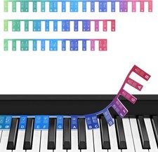 Removable Piano Keyboard Stickers, 88/61 Key Full Size Piano Keyboard Note Label