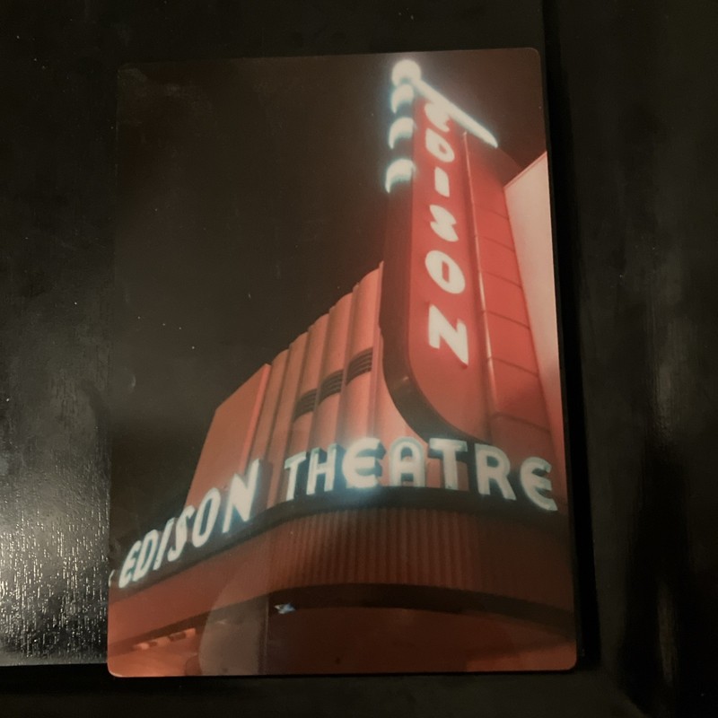 Edison Theatre 5x7 Rare Fort Myers Florida Metal 1941 Built Art Deco Rare LAST 1