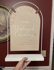 Unplugged Ceremony Sign,Wedding Signage