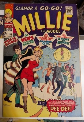 MILLIE THE MODEL #152, F/F+ condition, 8/67, Ogden Whitney cover