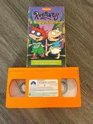 VINTAGE VHS MOVIE RUGRATS A RUGRATS VACATION ORANGE TAPE NICKELODEON