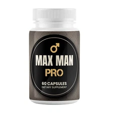 Max Man Pro Advanced Male Health Supplement to Boost Energy & Endurance 60ct
