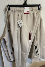 Men s Reebok, Two Piece Set Zip Up Hoodie And Joggers Cream Color Size S New