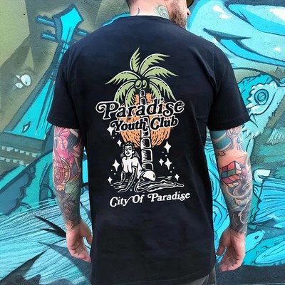 PARADISE YOUTH CLUB S*xy Lady&Coconut Tree Tshirt