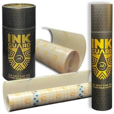 Ink Guard Aftercare Bandage 6" x 32 Feet & 10" X 6' Skin Kit, Extra Adhesive,...