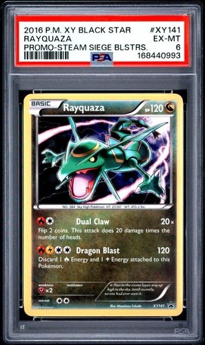 Rayquaza graded PSA 6 for sale on eBay