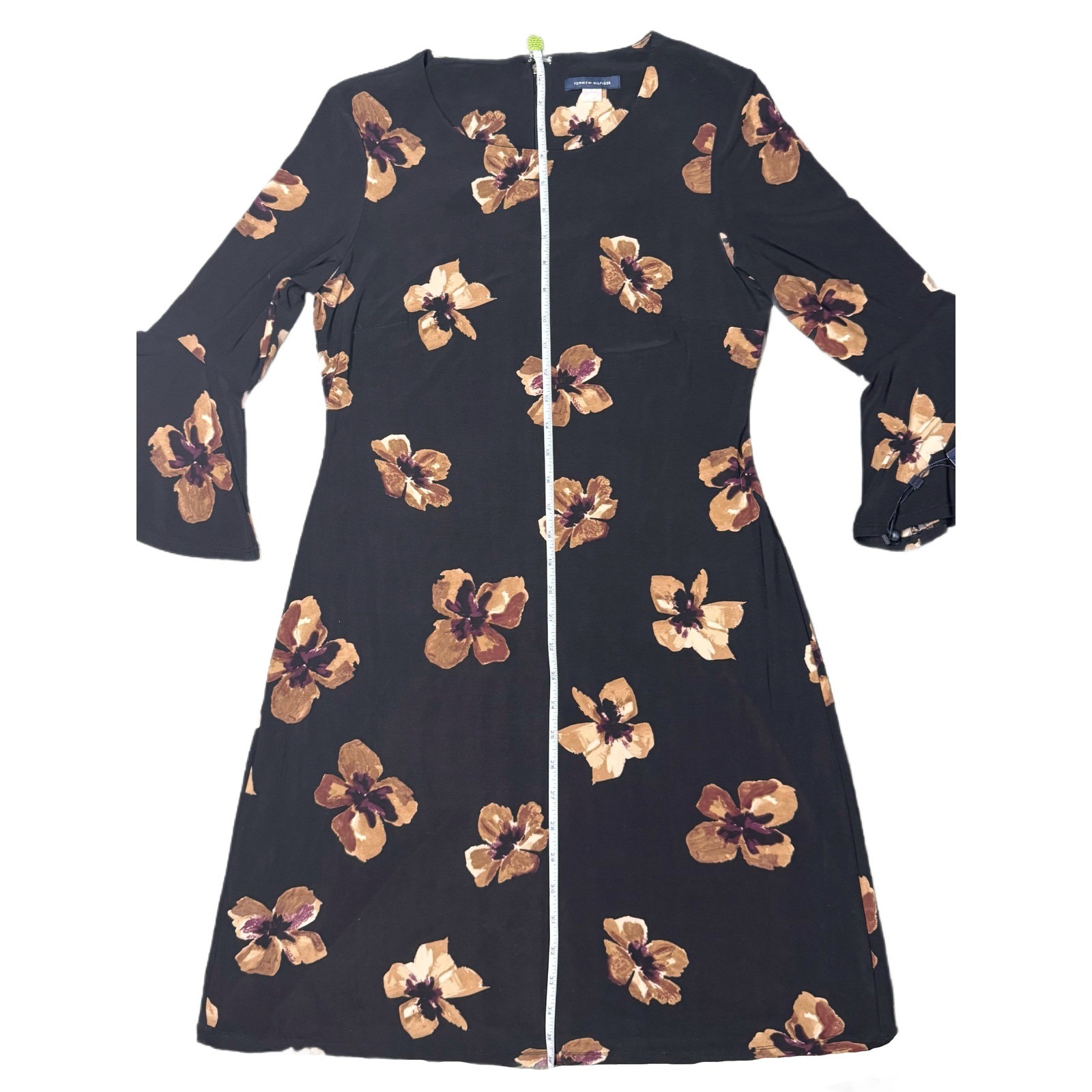 Tommy Hilfiger Floral Dress Black/Brown A-Line Fit & Flare Women Size 6 NWT thumbnail 8