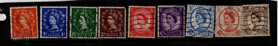 GB Queen Elizabeth II 1952 - 1967 Definitives British Stamps XFU - Image 3 of 4