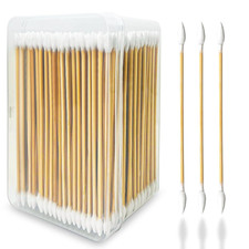 400PCS Gun Cleaning Swabs - Double Ended, 6 Inch Long, Pointed and Bamboo Cotton
