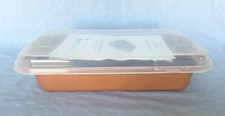 Rectangular Brownie/Cake Baking Dish with Dividers & Lid by Copper Chef