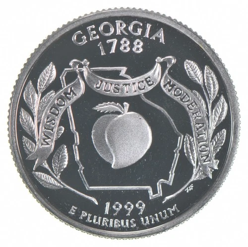 1999-S Washington State Quarter 90% Silver Proof Georgia *7229