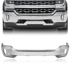 For 2016-2019 Silverado 1500 Front Bumper Face Bar Chrome w/Sensor/Fog Lamp Hole