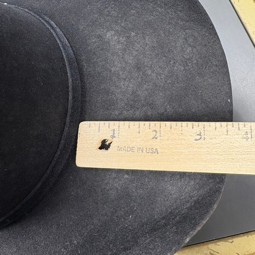 Rodeo King Cowboy Hat Black Western Hat Buckle Detail Mens 7 3/8 - Picture 13 of 20