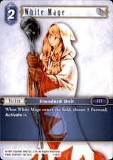 White Mage (Female Unit) 1-161C Common Opus I Final Fantasy Near Mint