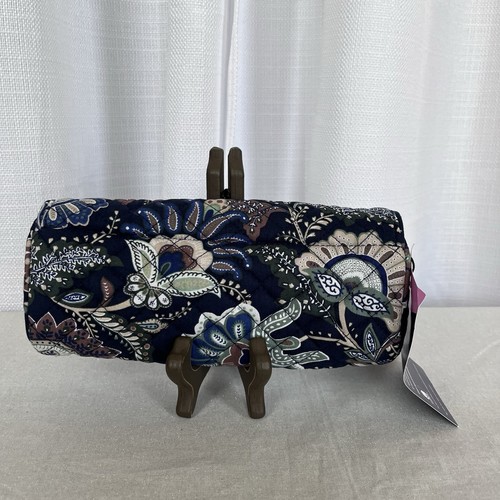 Vera Bradley Java Navy Camo On a Roll Case NWT Holds Makeup, Brushes, Pencils.. - Picture 3 of 8