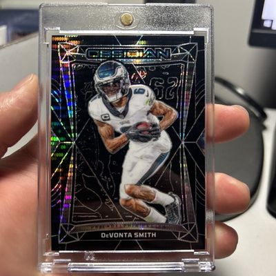 #ad #ad Devonta Smith Obsidian International Black Electric Pulsar Holo Rare $9.99