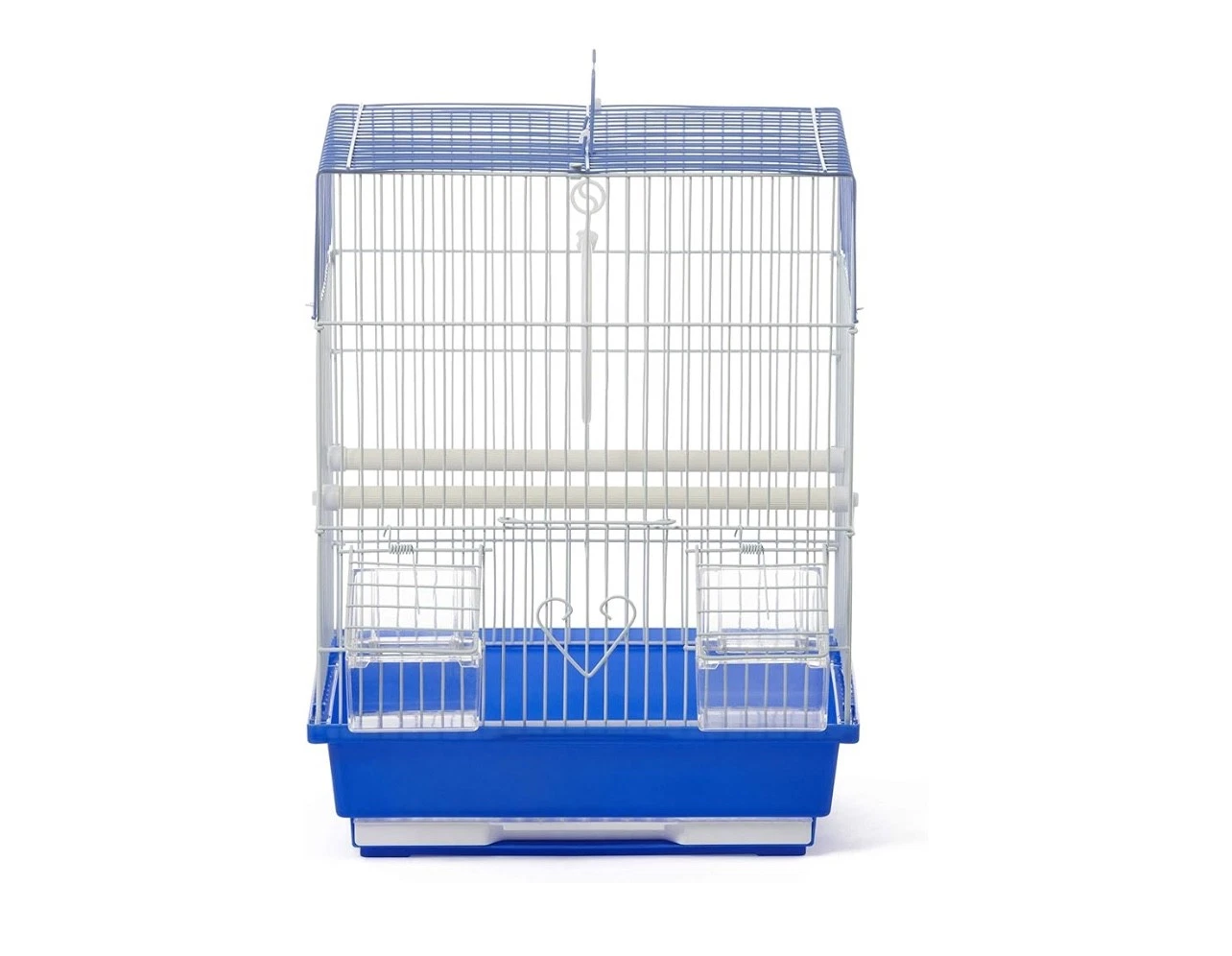 Flat Top Economy Parakeet and Small Bird Cage with White Wire, Blue Plastic Base
Opens in a new wind