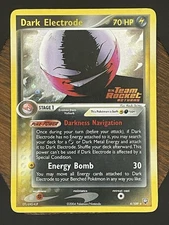 Pokémon TCG Dark Electrode 4/109 Holo Rare Team Rocket Returns Stamped 2004