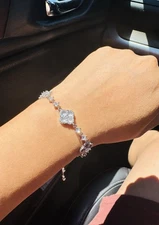 Four Leaf Clover Bracelets For Women, 18K Gold Plated Clover Lucky Bracelet for