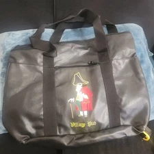 VILLAGE PUB LEATHER TOTE BAG EMBROIDERED LOGO