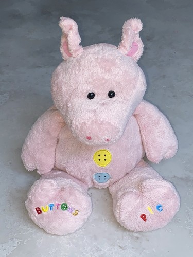 Buttons The Pig Humatt Buttons Bear & Friends Large Pink 16”/41cm Soft ...