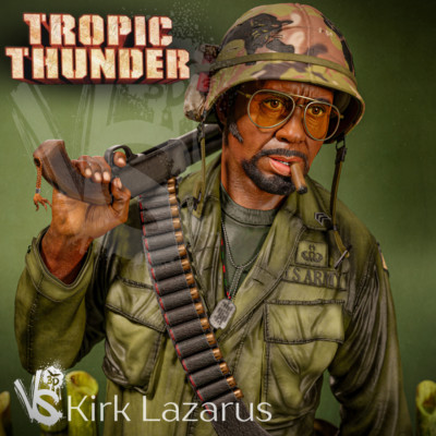 Kirk Lazarus (Tropic Thunder) - unbemalter und unmontierter 3D Druck Bausatz