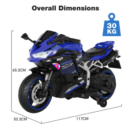 Kids Motorcycle Ride On Car Electric Toy 12V Battery Motorbike Off Road Bike - Picture 7 of 10