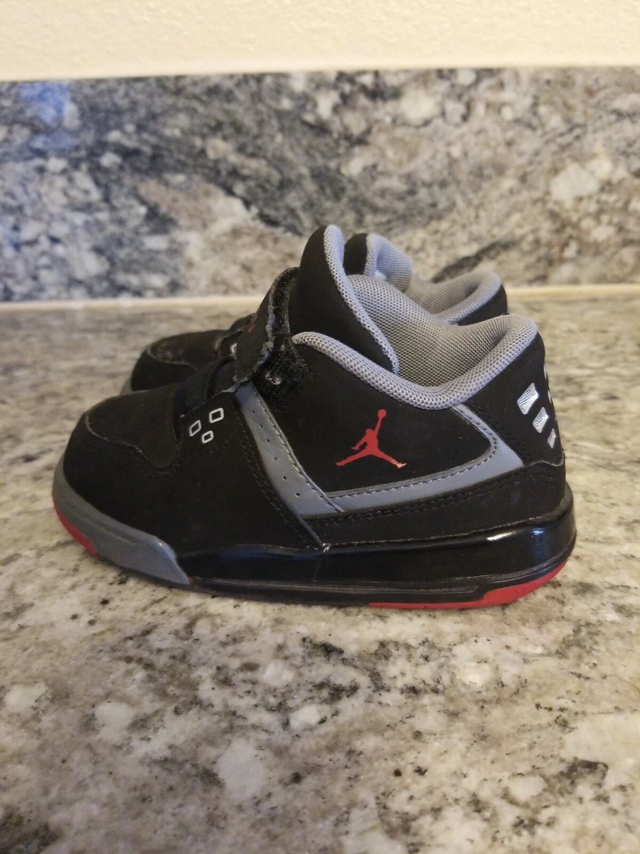 Jordan Flight 23 BTSNEAKERS Black/GYM Red-Cool Boy Size 8 | eBay