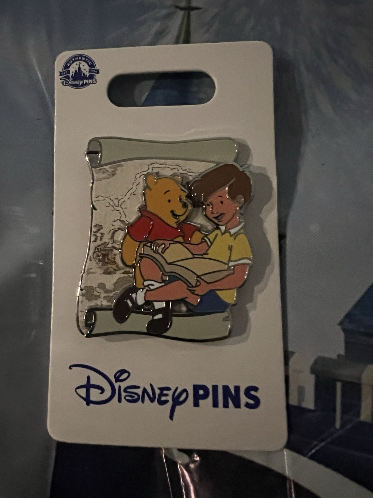 Winnie The Pooh Christopher Robin Reading Disney Pin