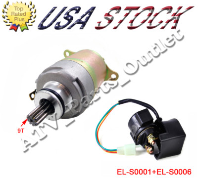 Yerf Dogg Howhit 125cc 150cc Go Kart Starter Motor and Relay