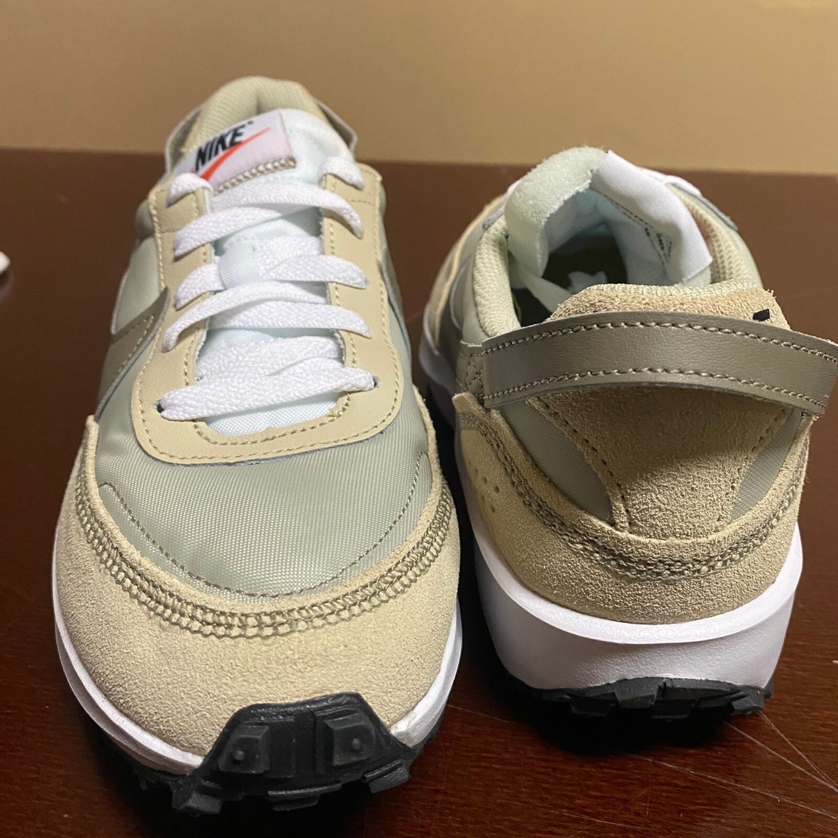 その他 NIKE WAFFLE DEBUT 27.0 cm DH9522-102 Nike Mens Beige Waffle Debut DH9522-102 Leather Lace Up