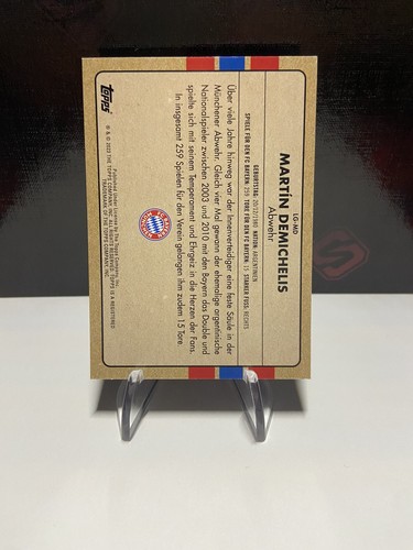 Topps Martin Demichelis LG-MD FC Bayern München Team-Set 2022/23 Karte Holo NM - Picture 2 of 2