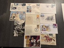10 Timbre France Lot de FDC enveloppes