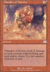 Thunder of Hooves x4 - Onslaught - NM-Mint, English - Onslaught