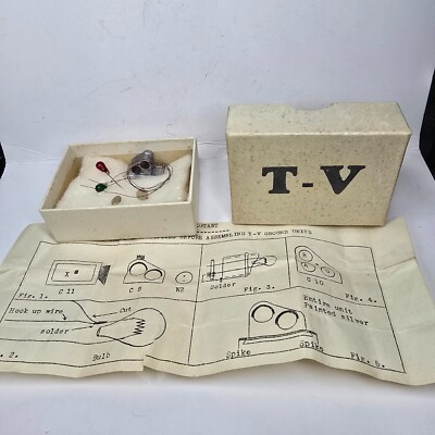 Vintage T-V D2G HO Train Ground Signal Light Kit w/ Bulbs & Instructions USA